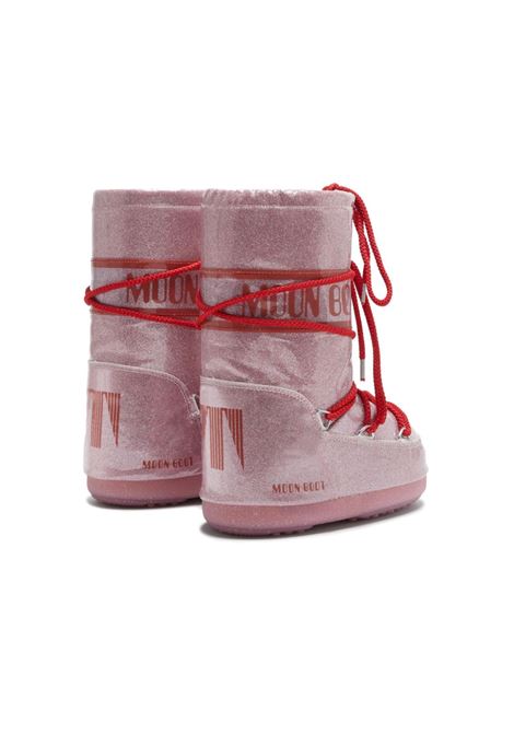 Stivali da neve Icon Glitter in rosa Moon boot kids - bambini MOON BOOT KIDS | 80D3400290KJ001